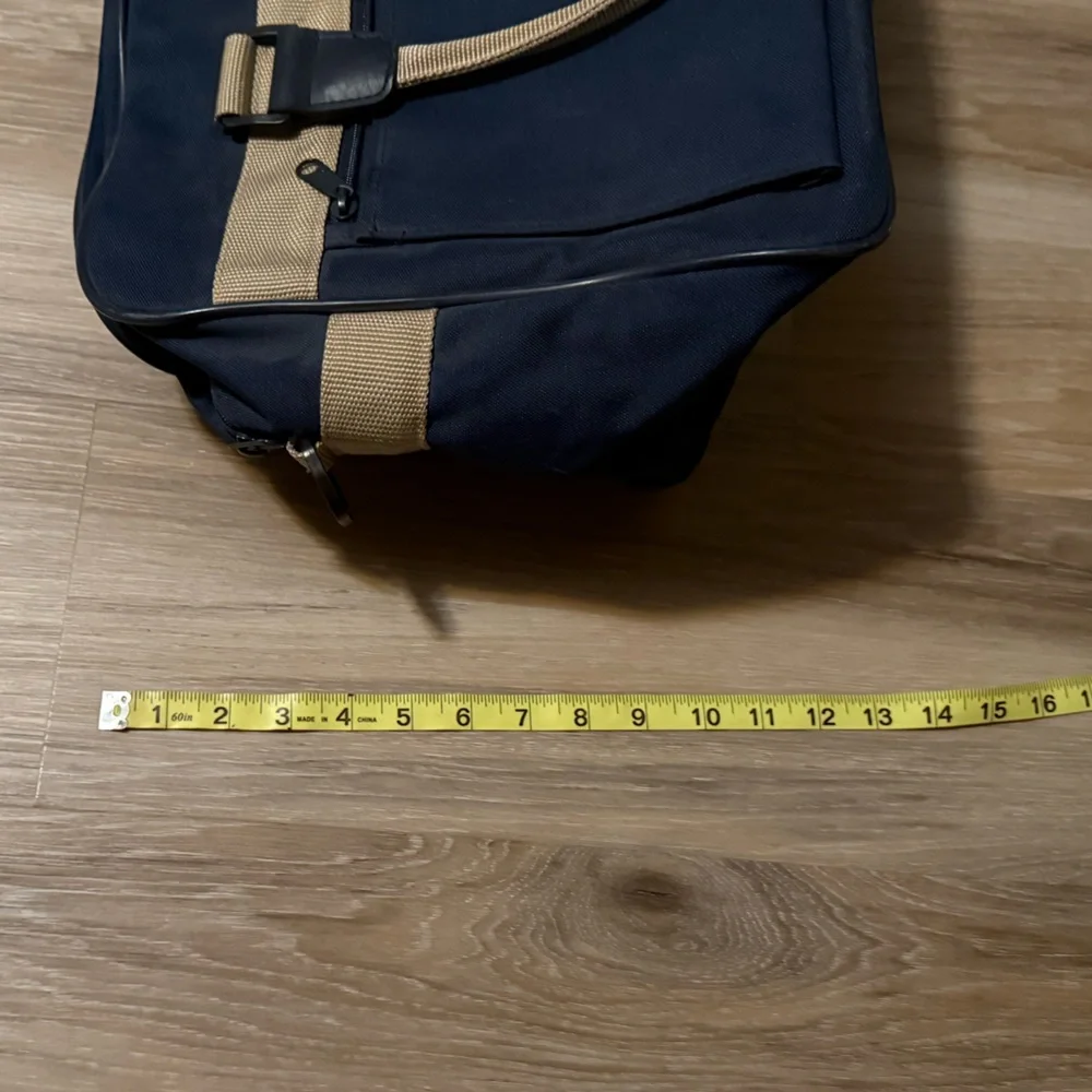 Atlantic| Vintage Navy and Tan Carry On Bag